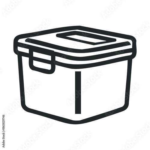 Container for storing items with a secure lid design