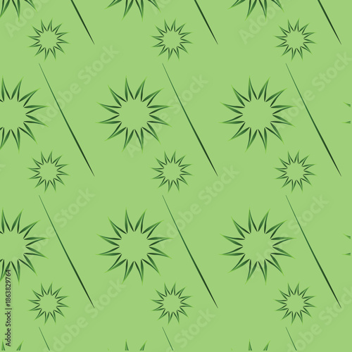Seamless vector pattern featuring an eclectic mix of multi-colored wildflowers.shapes and a rich palette, perfect for high-resolution textile prints, wallpaper, and digital backgrounds