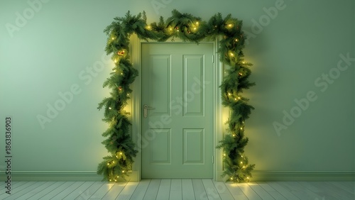 Festive Christmas Top Border with Gift Boxes and Holiday Decorations