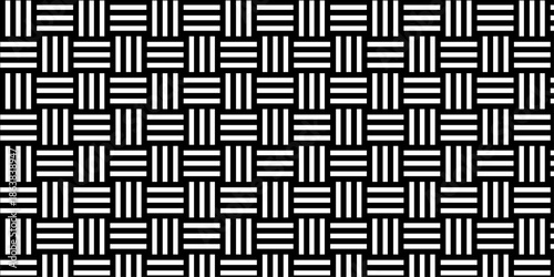 Minimal line Seamless geometric pattern with shapes. Decoration and maze ornament square wall tile.