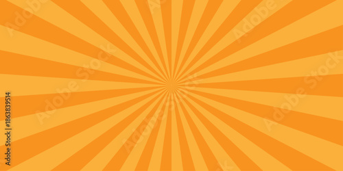 Vector sunray stripe background. Light sunburst glowing background. Sunburst pattern summer social banner. vector illustration pattern beam rays. Spiral radial striped backdrop design.