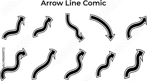 Arrow Line Comic Style