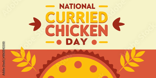 Festive banner commemorating National Curried Chicken Day