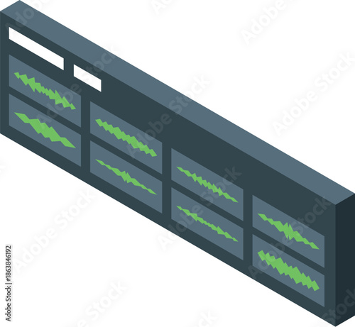 Digital audio workstation displaying sound waves, perfect for music production, podcasting, or audio editing