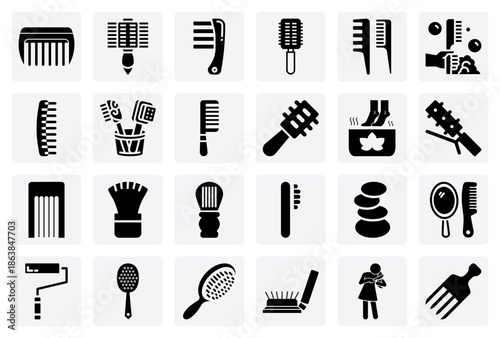 Targeted Hair Styling Tools – Double-Sided Edge Brushes For Sleek Edges And Tail Combs For Clean Sectioning.