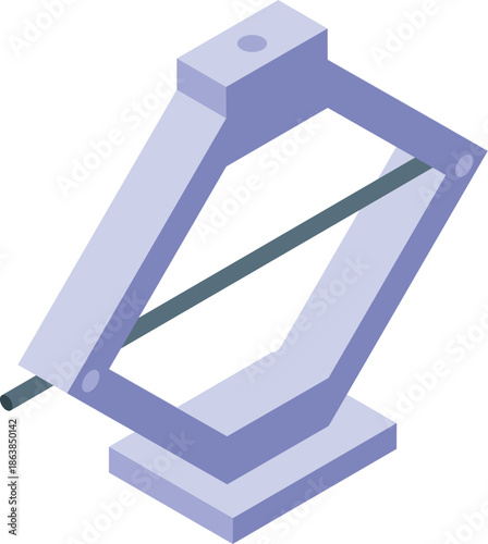 Scissor jack lifting equipment enabling mechanics to perform car maintenance