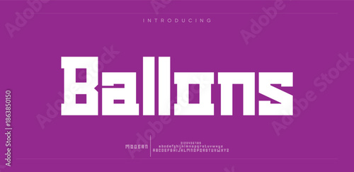 creative modern alphabet. Typography with modern regular and number. minimalist style fonts set. vector illustration