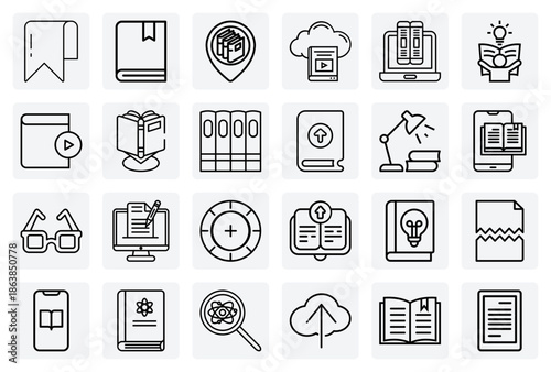 Modern And Classic Learning Tools – Books, Ebooks, And Library Elements For Educational Content And Knowledge-Based User Interfaces