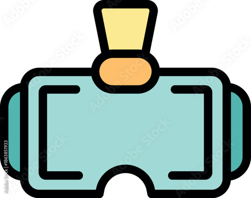 Vr cardboard mask offering immersive virtual reality experience, blending physical and digital worlds seamlessly