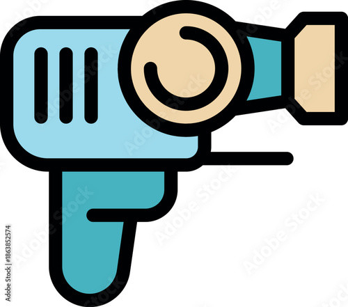 Hair dryer blowing hot air, perfect for hair styling, drying, and grooming needs