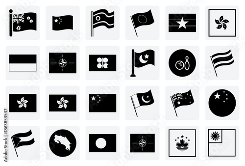 Geopolitical And National Flags For News And Media – Featuring Opec, Nato, Palestine, And Various Countries For Editorial Use