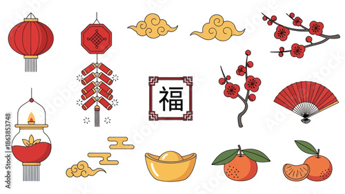 Chinese New Year Symbols and Icons 10.