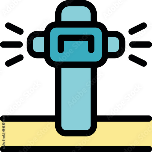 Parking sensor emitting ultrasonic waves to measure distance from obstacles, enhancing parking safety and convenience