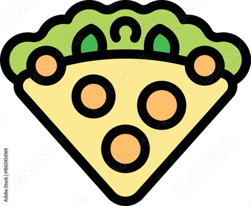 Tasty quesadilla with melted cheese and vegetables filling a folded tortilla, perfect for a quick and satisfying meal