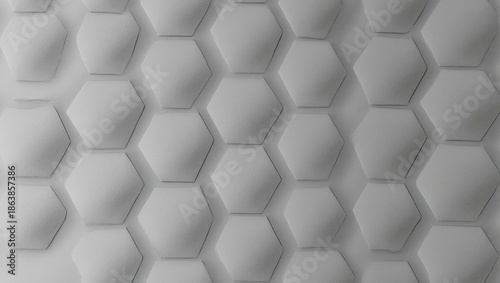 Monochrome Hexagon Pattern - A Modern Geometric Texture.