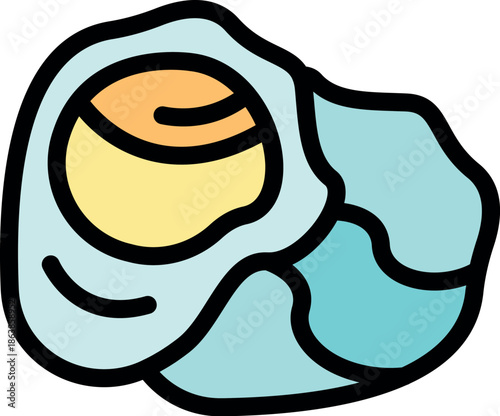 Open oyster showing pearl, representing delicious seafood cuisine