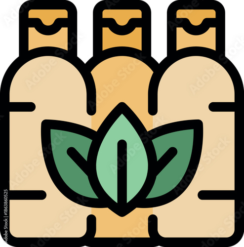 Bottles showcasing commitment to environmental sustainability through natural, eco conscious ingredients