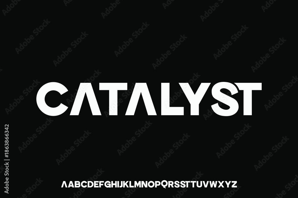 Fototapeta premium Display alphabet font vector design suitable for headline, poster, logo, magazine and many more