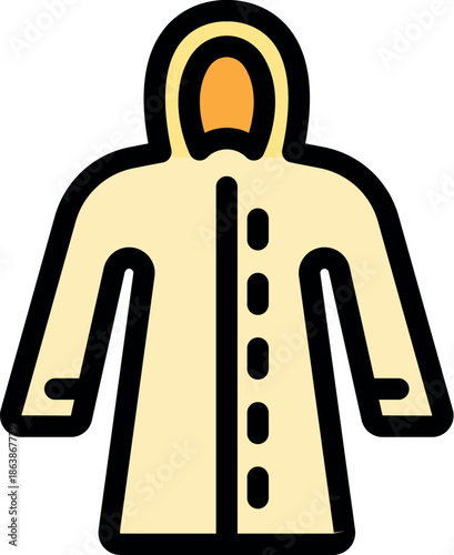 Stylish raincoat offering protection from rain and wind, perfect for outdoor activities during bad weather