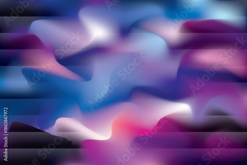 Vibrant abstract background featuring smooth flowing shapes with deep blue, purple, and pink gradients, creating a modern and dynamic visual atmosphere.