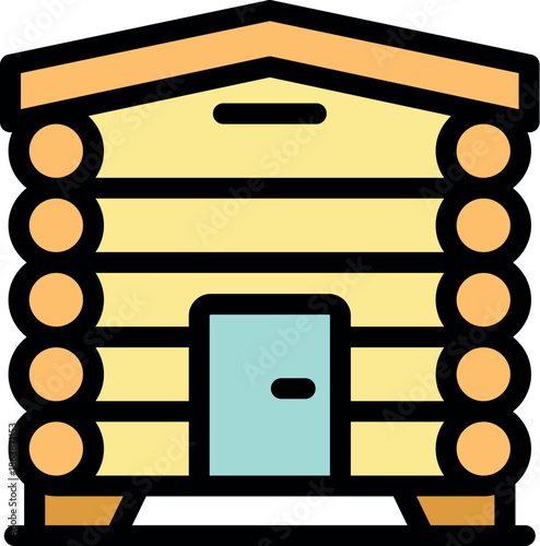 Cozy log cabin nestled in a tranquil natural setting, embodying sustainable living and eco conscious architecture