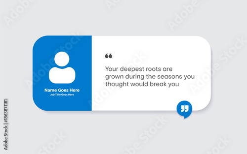 Creative Testimonial Editable Vector template, Quote template, Empty speech bubbles, What our Clients Say, Review, Feedback, Infographic Template, Label, editable text box design, recommendation note