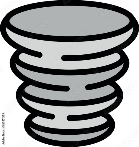 Powerful tornado swirling, creating a vortex of destructive force with rapidly rotating air masses