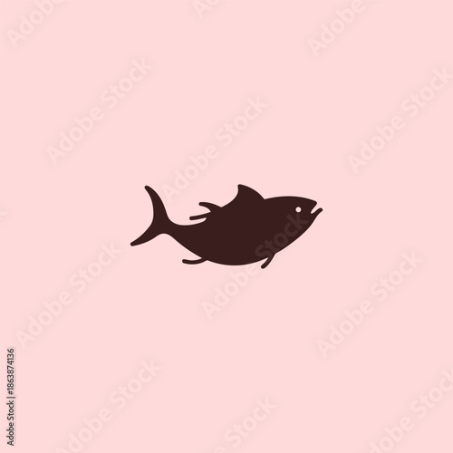 Snapper fish logo representing fresh catch and marine identity.