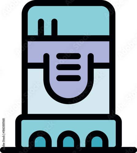 Contactless payment terminal processing transaction, innovative technology for cashless transactions