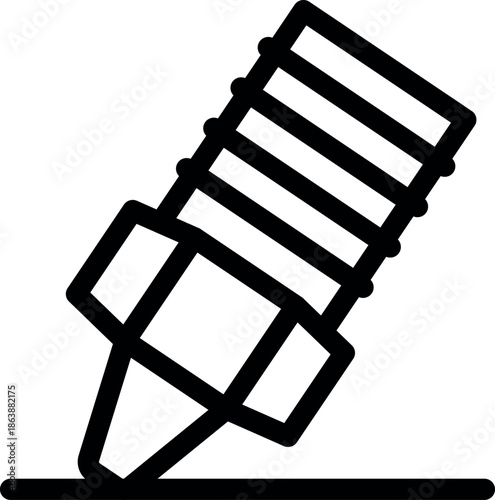 3d printing pen extruding heated plastic filament, creating lines on a surface, innovative technology for additive manufacturing