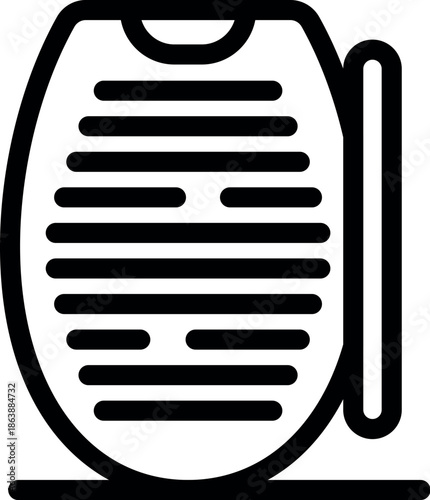 Electric heater warming a cozy room, providing comfort during the cold season