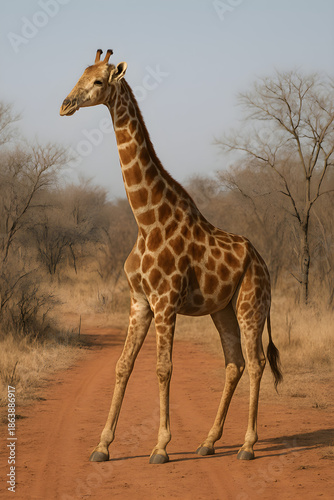 giraffe in the savannah