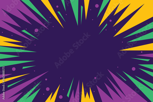 Colorful abstract fireworks background with stars for celebration and festival design