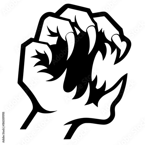 Devil's claw silhouette