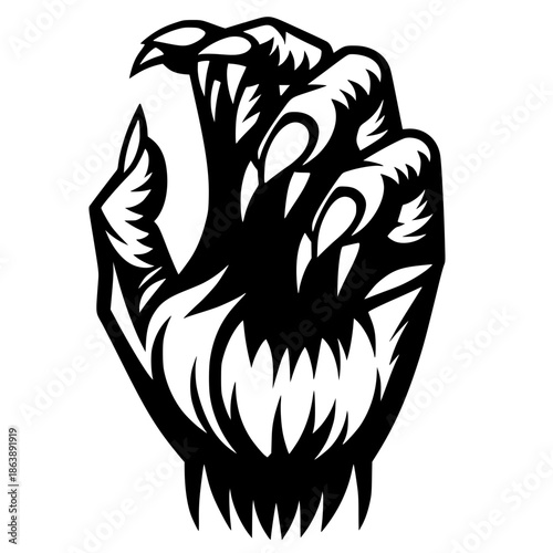 Devil's claw silhouette