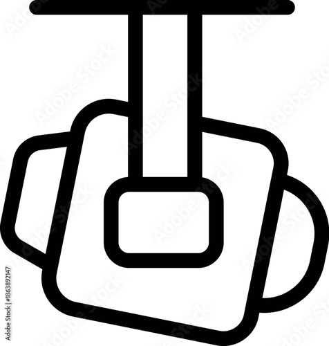 Minimalist hanging ceiling spotlight providing focused illumination, enhancing modern interior design aesthetics