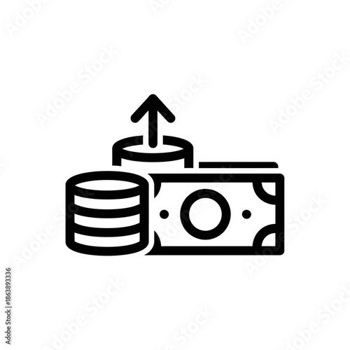 Financial Data Transfer and Digital Currency Concept for Business Growth