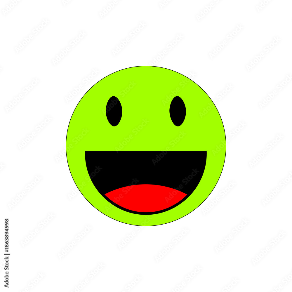 Fototapeta premium Happy smiley face icon