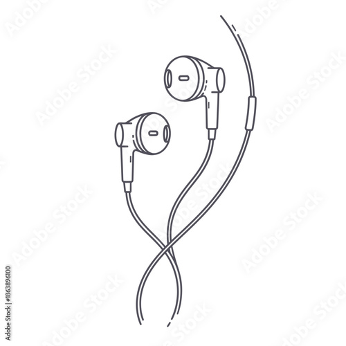 stethoscope on white background