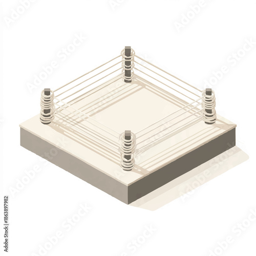 Square Metal Grid Structure with Bolts.