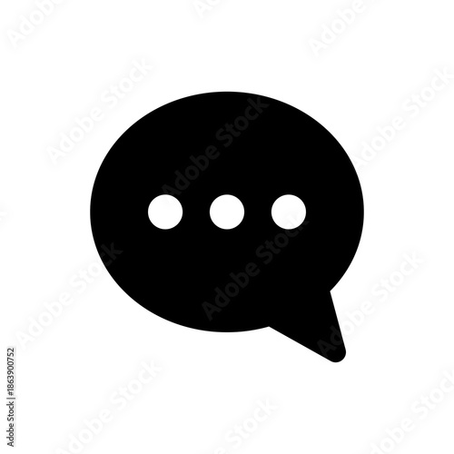 Chat Button Icon Rounded for Communication UI Transparent PNG