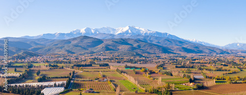 Panorama du Canigou depuis le Riberal  (Pyrénées Orientales)