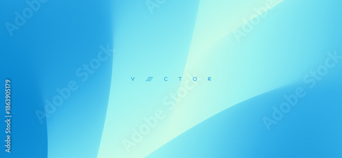 Abstract background. Dynamic effect. Color gradient. Smooth folds diverge in different directions. The effect of deepening the surface. Illustration for brochure, poster, cover, card, flyer or banner.