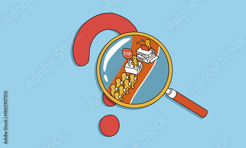 根本的な原因　ビジネスにおける課題・問題の詳細を確認する様子