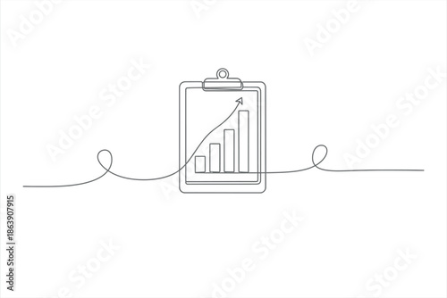 Financial Growth Chart Illustration