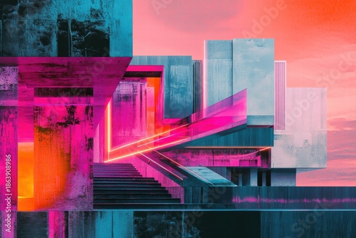 Compact futuristic city structure