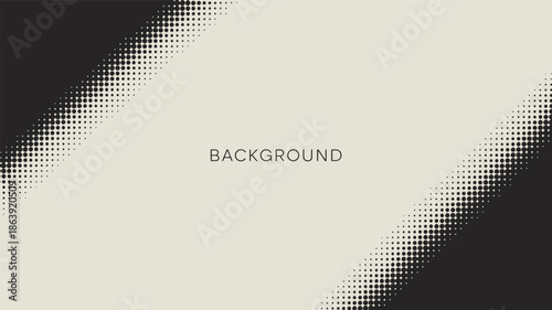 Subtle halftone gradient background graphic features a central beige area with the word BACKGROUND overlaid between two dark diagonal fading sections for abstract presentation slides.
