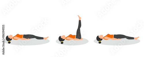 Leg drops exercise tutorial step by step