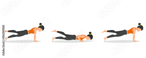 step by step tutorial for one leg push up exercise