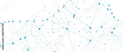 Global network connection abstract illustration of data transfer and communication